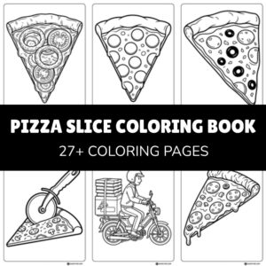 pizza slice coloring book product