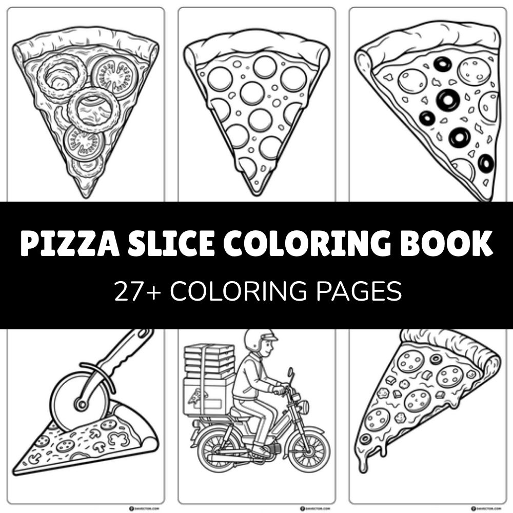 pizza slice coloring book product