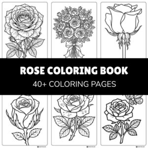 rose coloring book product
